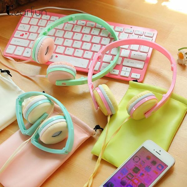 

lovely children music headset foldable stereo study headphone with microphone daughter earphone for kid gift1