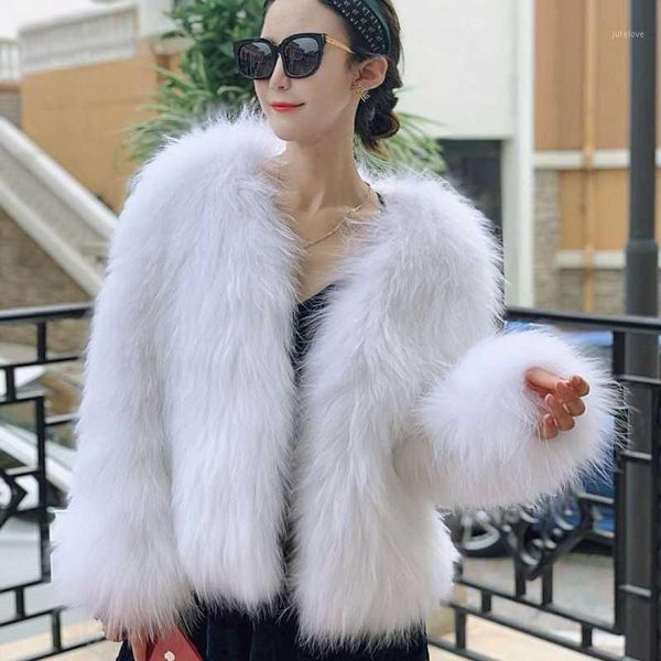 

crochet white raccoon fur jacket outwear coat jackets sweater cardigan nature brown blazer knitted plus size1, Black