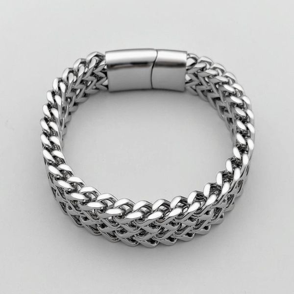 

bracelets homme women's bracelet on hand stainless steel hip hop chains bracelet for men black gold gifts for men accessories