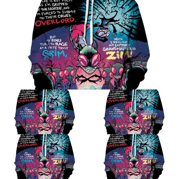 

new digital printed 3d crew neck hooded long sleeve new digital printed 3d pullover crew neck hooded long pullover sweater sleeve sweater gl, Black