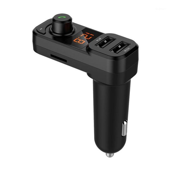 

car bluetooth mp3 player wireless fm transmitter dual usb hands-call voltage detection micro-sd tf music playing1