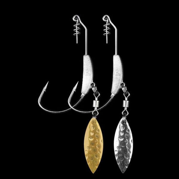 

3pcs/lot barbed fishhook crank hook 4.5g/5.5g/7.2g with lead single hook lead head hook soft worm soft bait fishing tack sqcvfn pingtoy