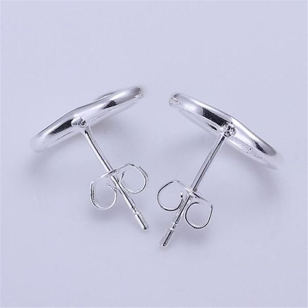 

bohemian beautiful heart for women wedding silver color stud earrings selling fashion jewelry e099 h jlloli, Golden