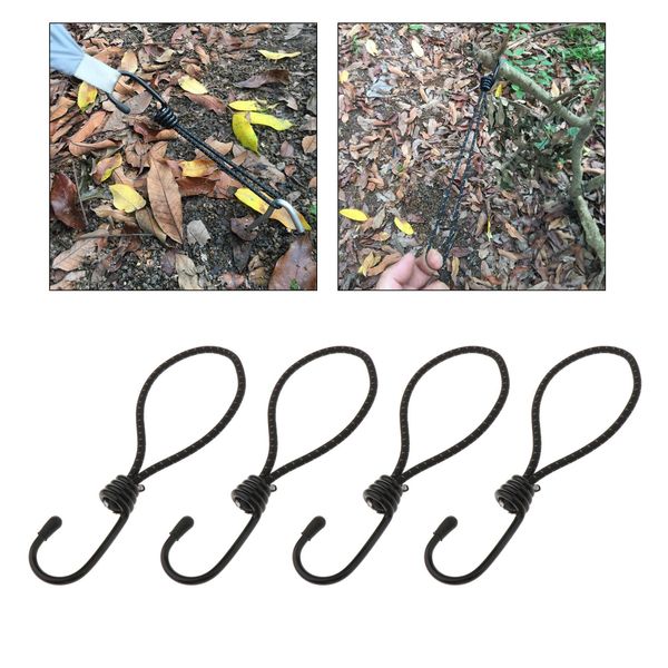 

4 pieces bungee cord with hooks