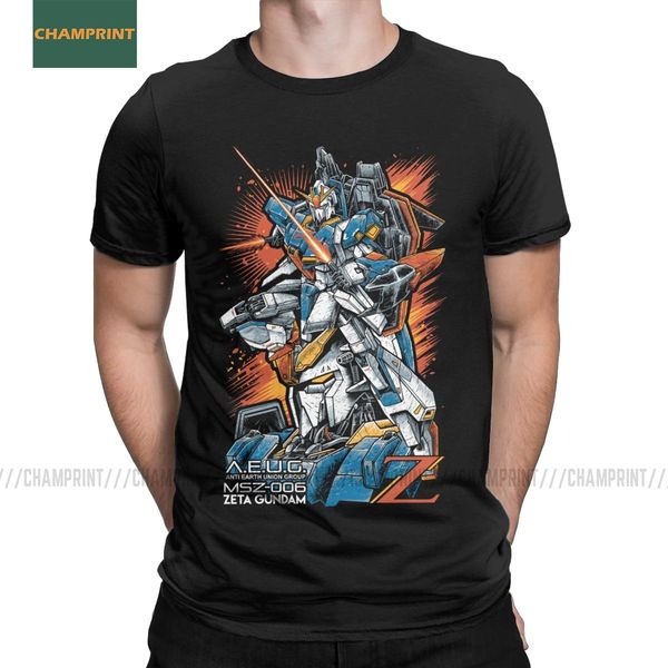 

zeta gundam men's anime mech robot manga mecha japan harajuku gunpla tee short sleeve sport hooded sweatshirt hoodie men t shirt