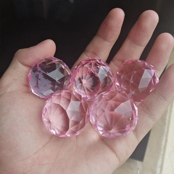 

10pcs 30mm color crystals ball diy crystal pendants for chandeliers accessories glass suncatcher crystal prisms lamp parts decor h bbyhbu