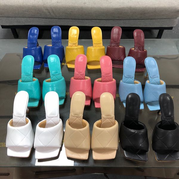 

ladies stiletto strap leather slippers open toe slides summer slip on sandals women party trendy heeled sandal shoe, Black