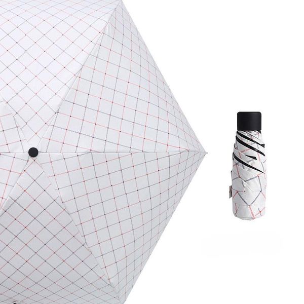 

яда черный белый свет мини lattice зонт дождливый пять карманный складной зонтик для женщин для мужчин водонепроницаемый зонты yd270 bbyjxv