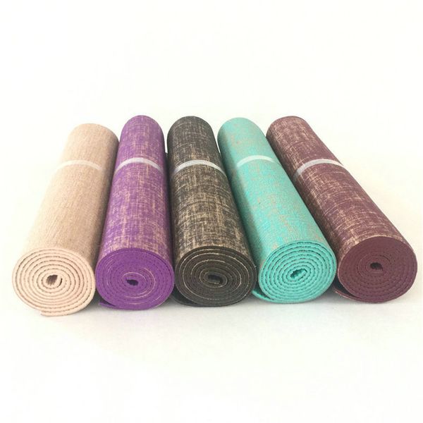 

183x61x0.5cm organic yoga mat natural jute yoga mats reversible large non slip eco friendly yoga mats with carrying strap