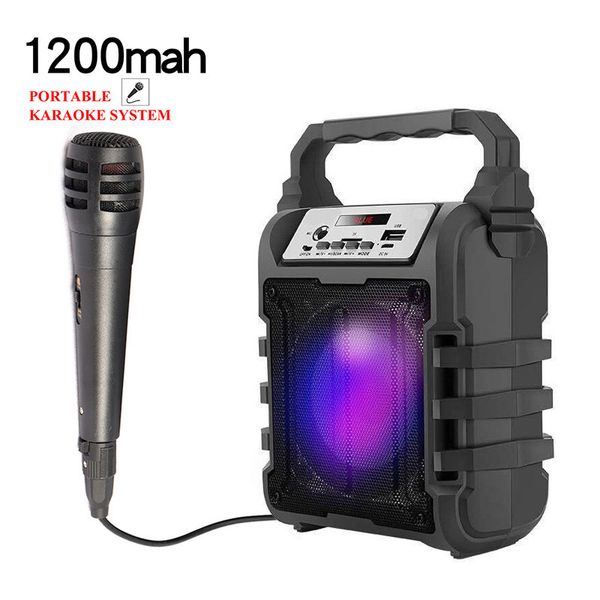 

outdoor microphone audio wireless bluetooth speaker portable square dance subwoofer recording push