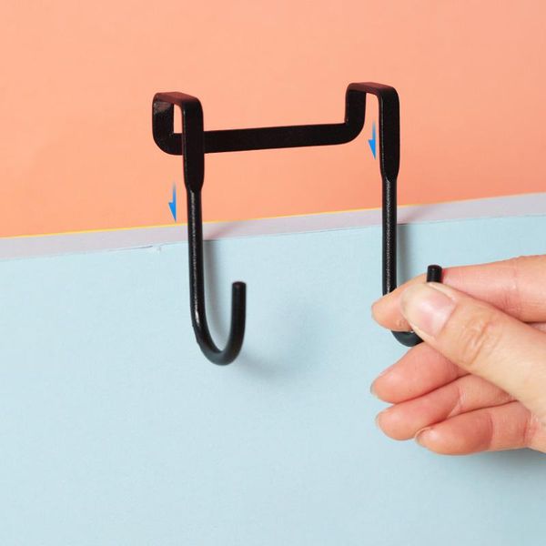 

hooks & rails 1 pc stainless steel bedside cabinet door hook dormitory double s-hook wall hanging kitchen storage rack