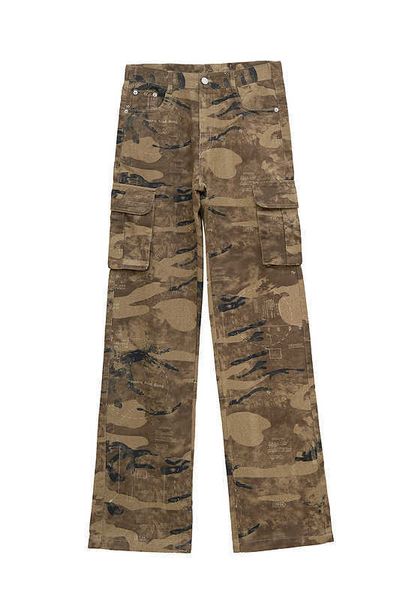 

men's pants gaojiechao brand desert camouflage trend casual pants, Black