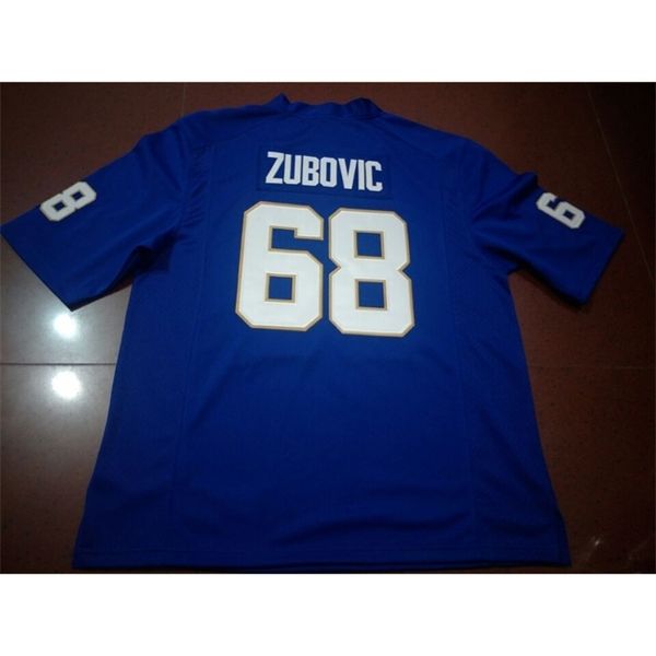 

2604 real blue navy blake zubovic #68 real full embroidery college jersey size s-4xl or custom any name or number jersey, Black