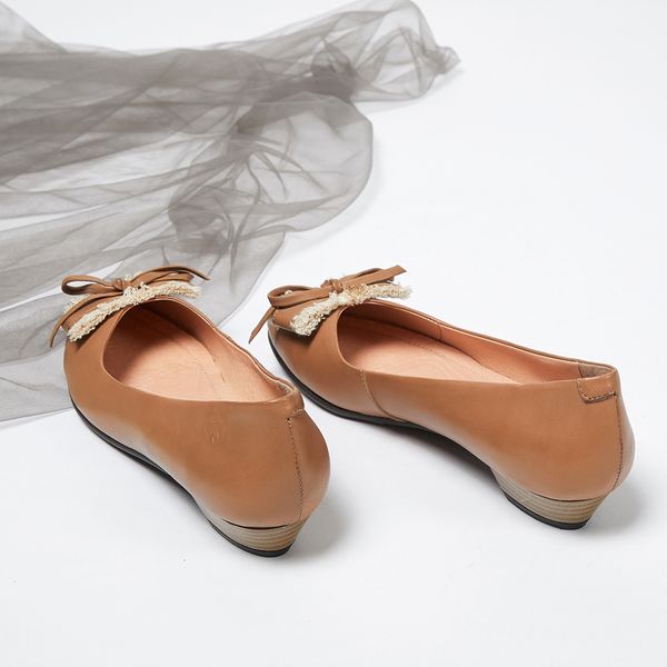 

2019 spring new handmade leather shallow mouth bow shoes small round head tassel low to help small with leather shoes women 1007, Black;white