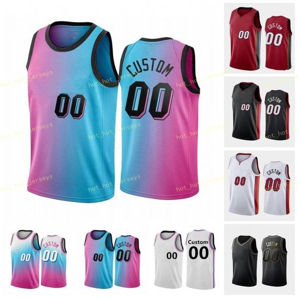 

custom achiuwa precious adebayo bam alexander kyle bradley avery butler jersey, Black