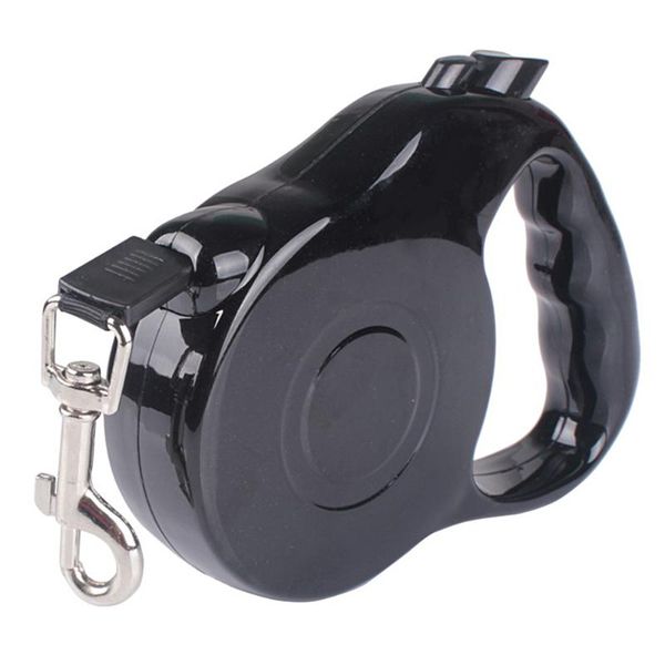 

new black 5m pet retractable traction rope walking lead leash for dog puppy