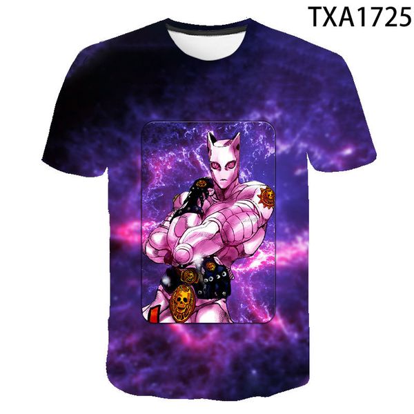 

new jojo bizarre adventure3d printed clothing wild breathable 3d print shirts hentai comics plus size men clothing