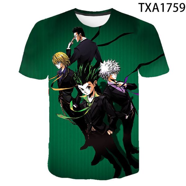 

summer anime hunter x hunter boy girl printed cool 3d print shirts comics hentai aesthetic men clothing