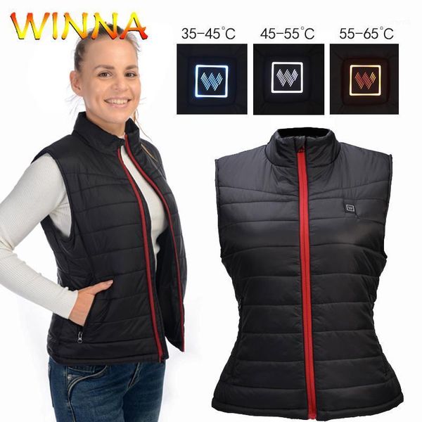 

outdoor t-shirts electric heated vest washable usb charging clothing hiking skiing man woman warm cold proof jacket vest1, Gray;blue