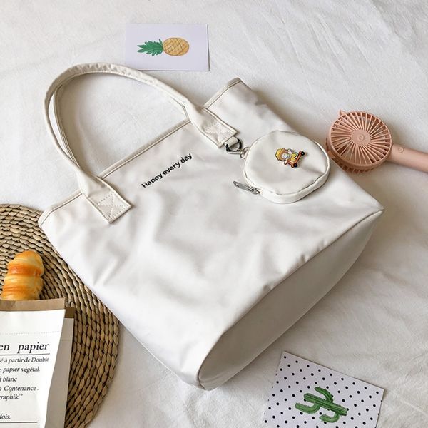 

qxwf5 women's hand shoulder bucket 2020 iuntx style korean trendy niche bucket bag nylon waterproof simple shoulder bag new