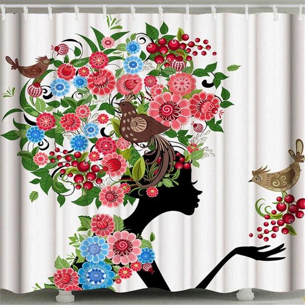 

shower curtains 3d printing curtain waterproof bathroom hanging decoration