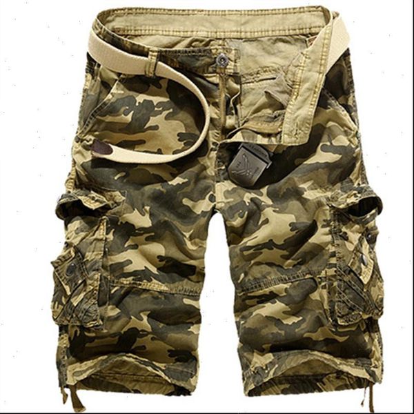 

casual shorts mens camouflage mens cargo shorts outwear summer quality cotton brand clothing male sweatpants military, White;black