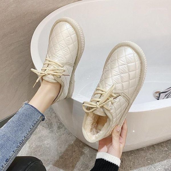 

women snow boots winter fur boot female bowtie warmer suede rubber flat slip on fashion platform ladies shoes 20201, Black