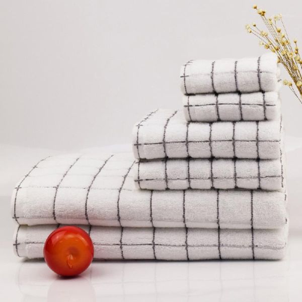 

3pcs towel set 100% cotton bath beach towels towel suit square | l & spa quality highly absorbent bathroom beach1