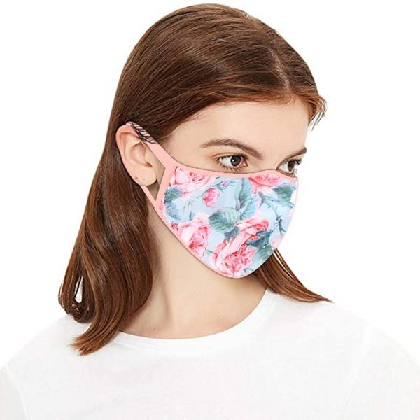 

мода для взрослого хлопок маски маски ушной печати моющегося дышащего лица для женщин mouth лица обложки бинты mascsrillas mascar jllptt, Black