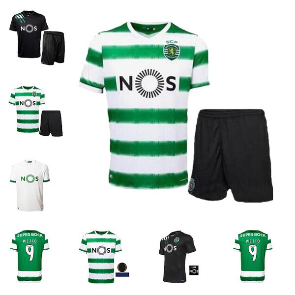 

20 21 sporting lisbon 3rd soccer jerseys 2020 home vietto coates acuna phellype soccer shirts jovane rosier battaglia football uniform, Black;yellow