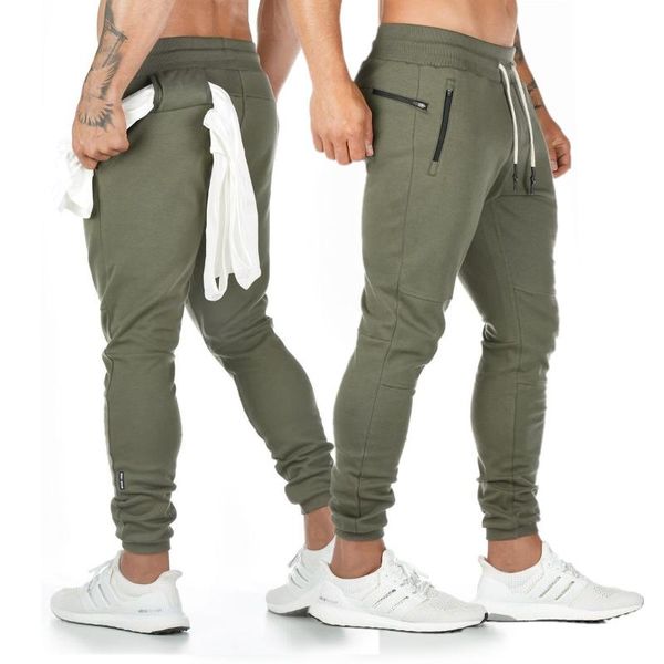 

muscle brother new style europe and america gymnastic pants men pure cotton fitness hanging towel pants running training skinny, Black;blue