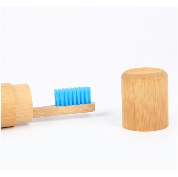 

bamboo toothbrush holder travel toothbrush case hiking camping portable toothbrush tube cover storage box protect jllekr fight2010