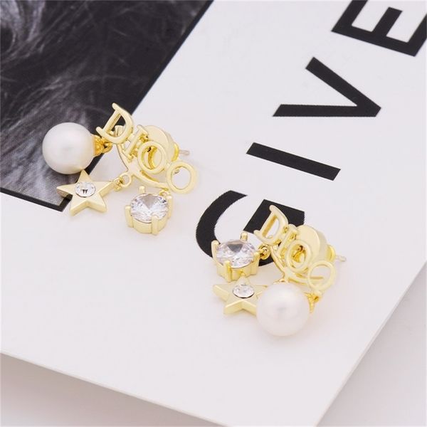 

86% off factory shopfamily pearl female zircon pearl pentagram advanced elegant red personality, Golden
