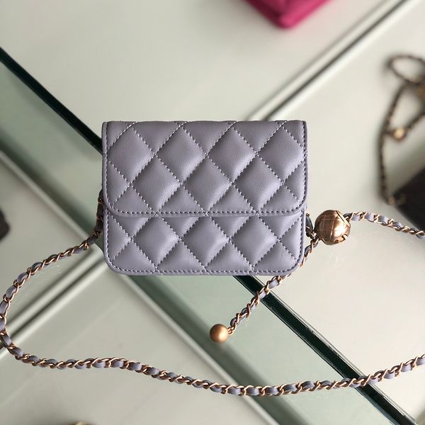 

new product mini shoulder bag 78450 adjustable chain cell phone pocket genuine leather plain valentine's day canvas fashion bags
