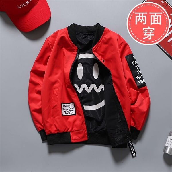 

boys double-faced jacket 9 spring 5 big children's clothing 7 baby coat autumn 12 years old boy christmas birthday gift 220222, Blue;gray