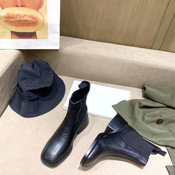 

2020 новый оригинальный одиноких женщин осенью и зимой новые продукты сшивание середины пятки ботильоны свободную перевозку груза, Black;grey