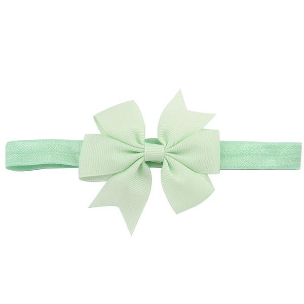 

3 inch fashion solid color elastic band cute bow headband for kids chiffon bowknot headbands hair accessories 567 q sqcwil
