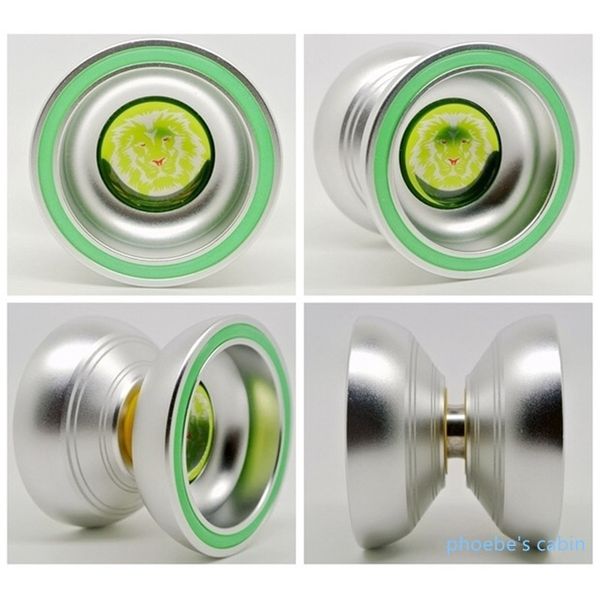 

beboo m7 professional yoyo ball lion luminous aluminum alloy yo set yo-yo glove 3 ropes + bag classic toys gift 2017 y200428