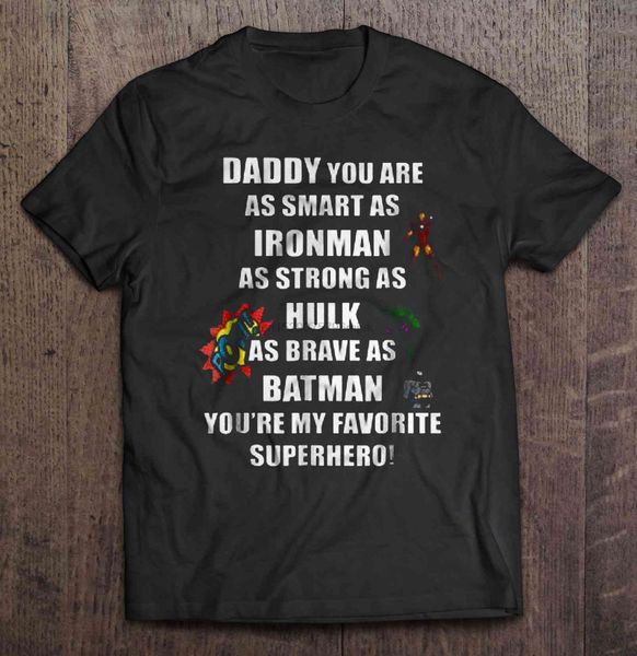 

men t shirt daddy you're my favorite superhero women t-shirt sport hooded sweatshirt hoodie