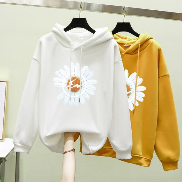 

ggstr hooded velvet winter and harajuku style loose autumn coat sweatersweater sweater thickened ins korean bf student women's coat tre, Black