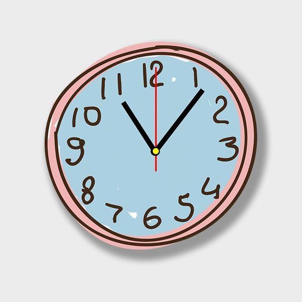 

large cute kids wall clock digital bedroom living room wall clock modern design electronic zegar scienny creative watch ea60wc1