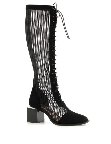 

boots womens summer evening shoes mesh, Black