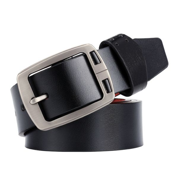 

luxury fashion men black color pin buckle designer belt slim vintage pu leather men belts 200810-63, Black;brown