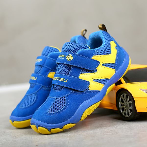 

sport kids children casual for boys sneakers girls shoes breathable mesh running trainers footweear fashion, Black