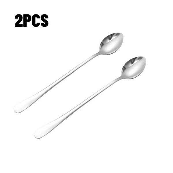 

long handled spoon stainless steel coffee spoon simple teaspoon cocktail stirringt ice spoon bar tool h bbypsm