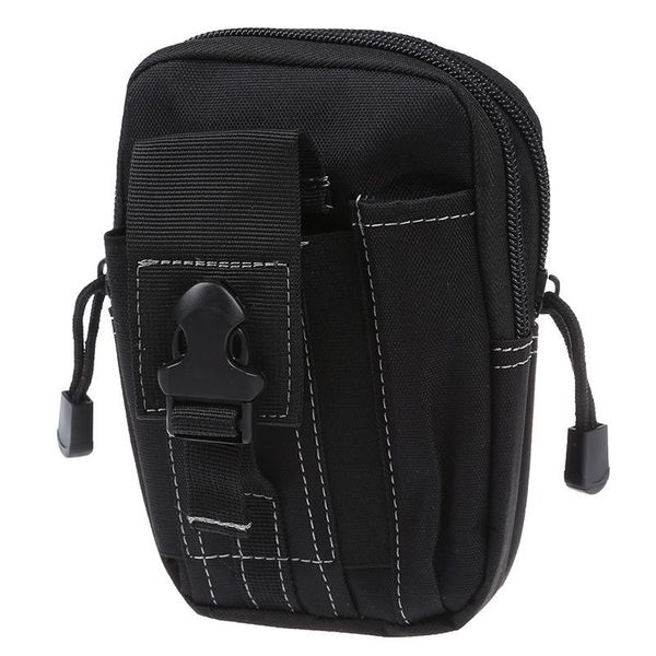 

molle waist bags men's outdoor sport casual waist pack purse mobile phone case for phone black