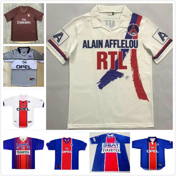 

90 92 retro paris anelka okocha weah soccer jersey 06 07 12 13 93 94 95 96 98 99 ibrahimovic classic football shirt, Black;yellow