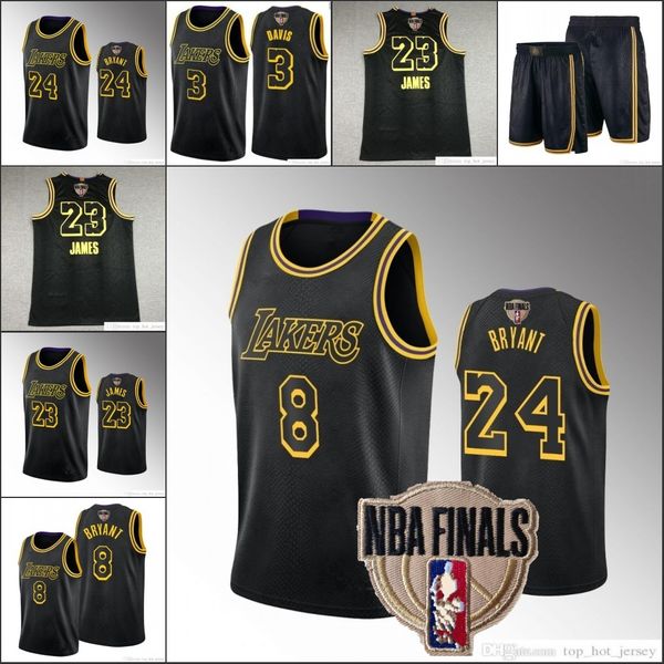 

2020 finals los angeles lakers kobe bryant lebron james anthony davis nba black mamba men basketball jersey