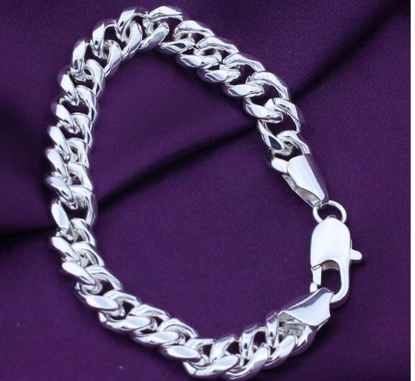 

men quality 10mm jewelry christmas bracelets gifts hiphop high listings color classic silver fashion bracelet new chain wmtlh bdegarden