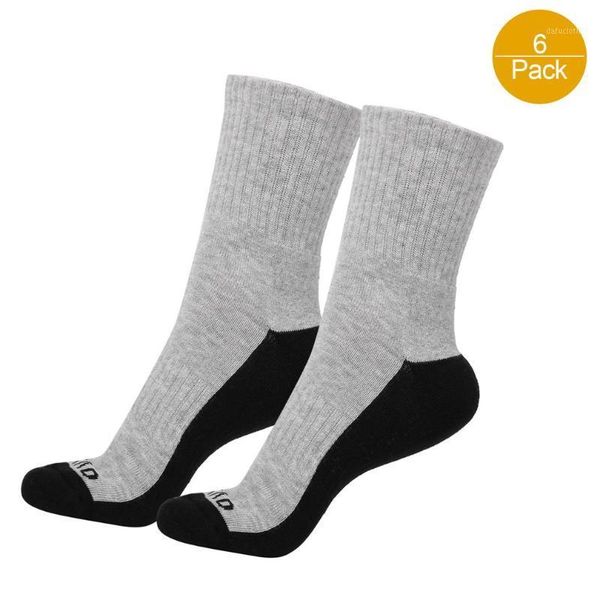

6 pairs socks sports moisture wicking breathable running hiking sock winter thicken warm stretchy cotton socks outdoor1, Black